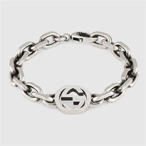 bracciale.in argento indossato gucci|Bracciali Gucci Argento .